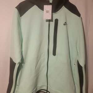 NIKE SPORTSWEAR TECH FLEECE WINDRUNNER FULL ZIP HOODIE 2XL DR6165-379 MINT